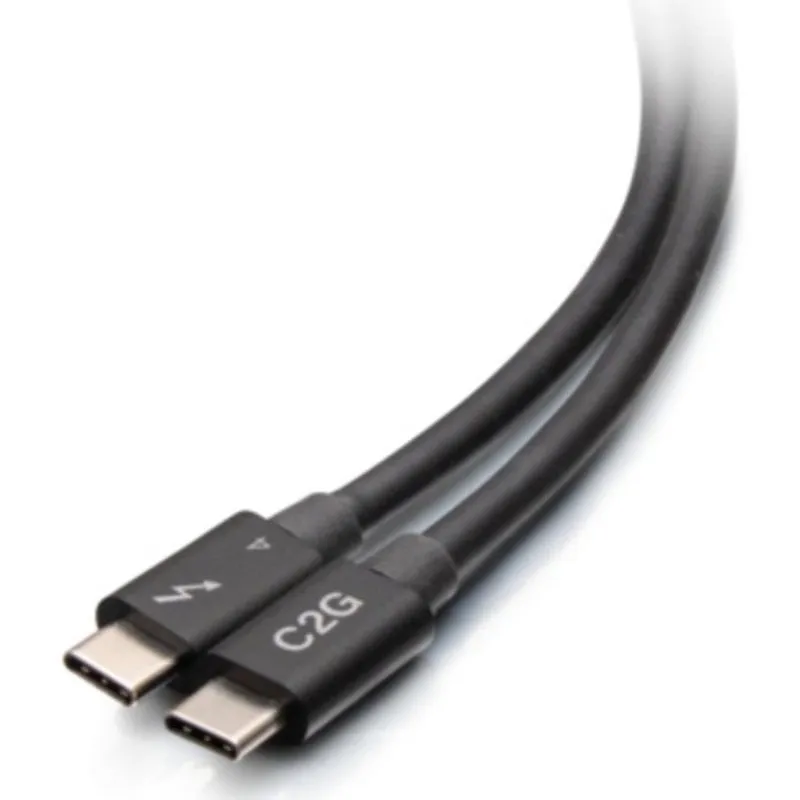 Cavo Thunderbolt 4 USB-C C2G 0,8 m 40 Gbps Nero - immagine 1