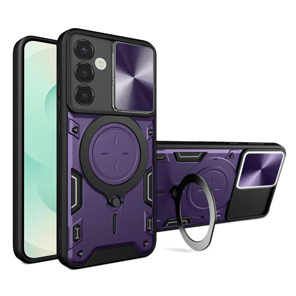 Custodia per Samsung Galaxy S25+ S936, Techsuit, CamGuard Pro, Viola - immagine 1