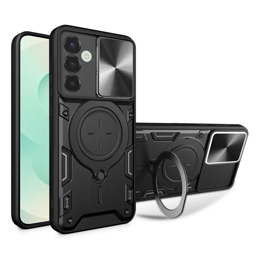 Custodia per Samsung Galaxy S25+ S936, Techsuit, CamGuard Pro, Nera - immagine 1
