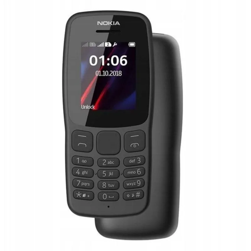 Nokia 106 3G 2" Dual SIM USB Tipo C Nero - immagine 1