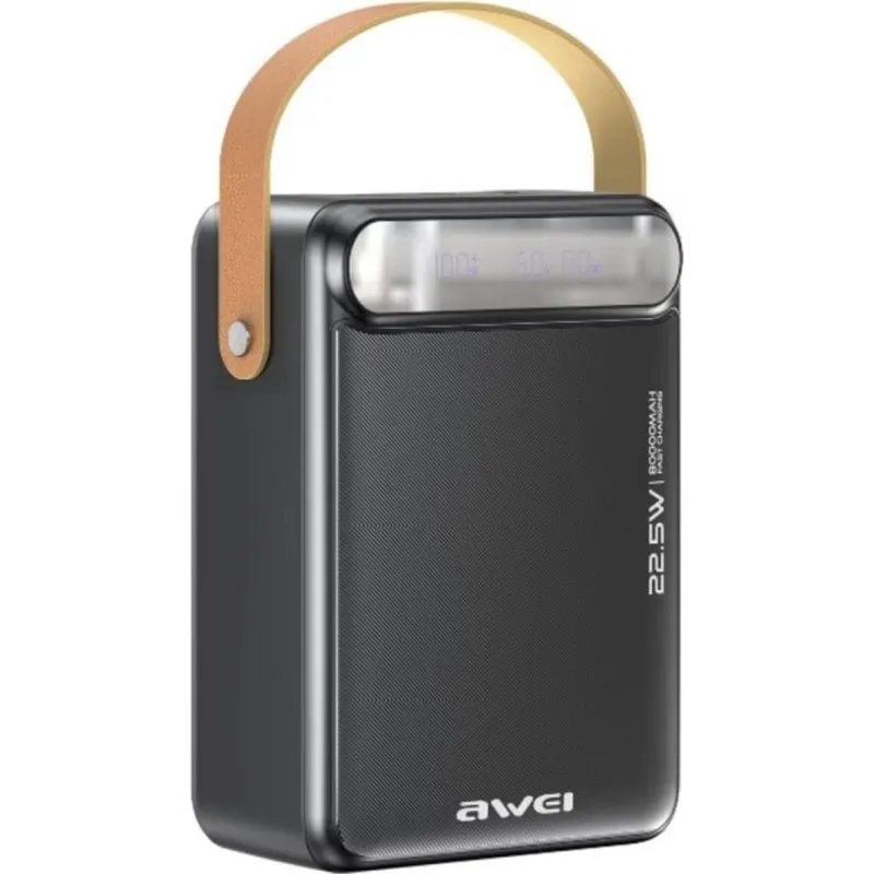Powerbank Awei P102K 80000mAh 22.5W USB-C USB-A LED - immagine 1