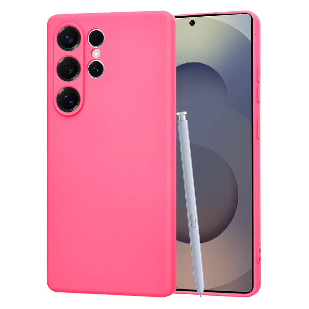 Custodia per Samsung Galaxy S25 Ultra S938, Techsuit, SoftFlex, Rosa Scuro - immagine 1
