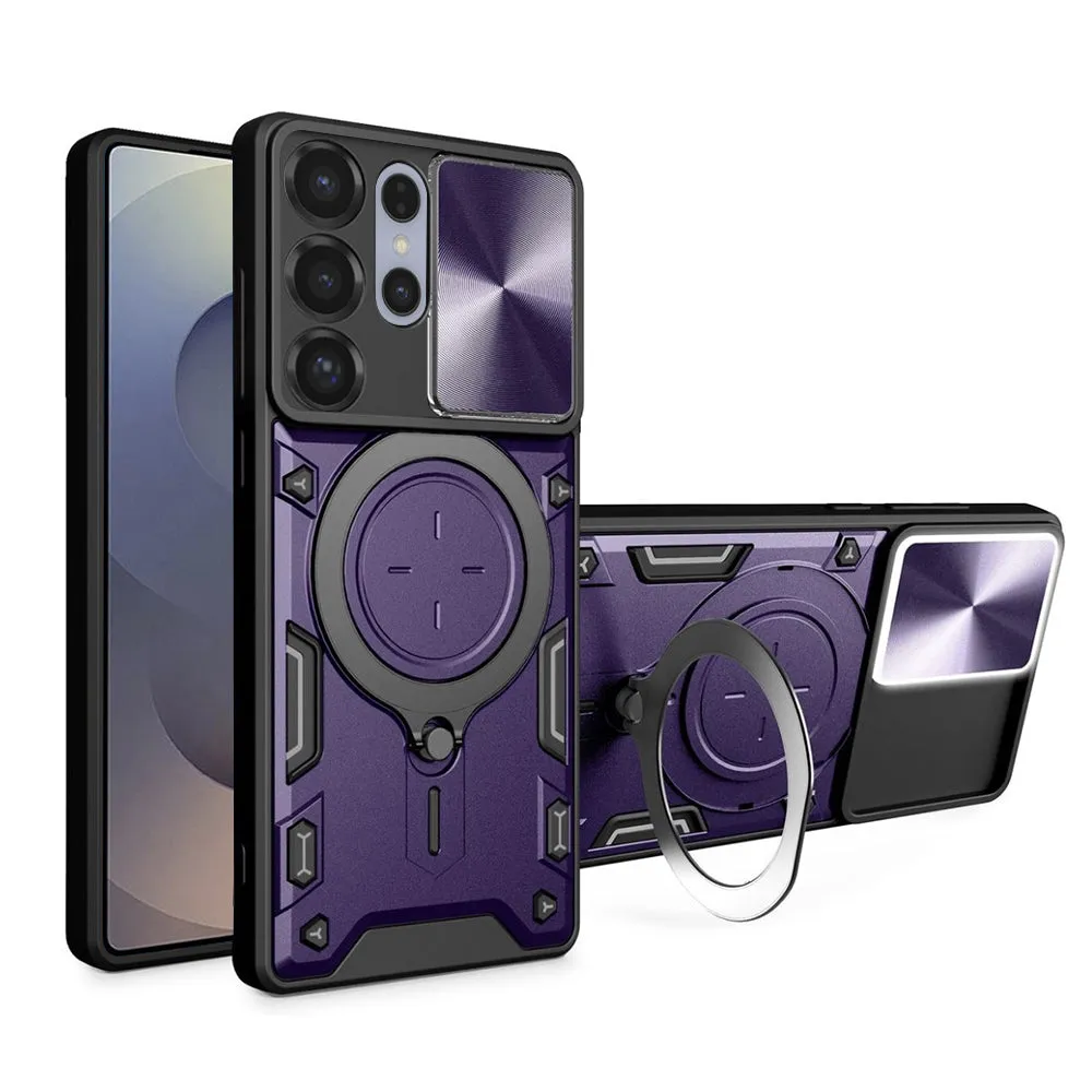 Custodia per Samsung Galaxy S25 Ultra S938, Techsuit, CamGuard Pro, Viola - immagine 1