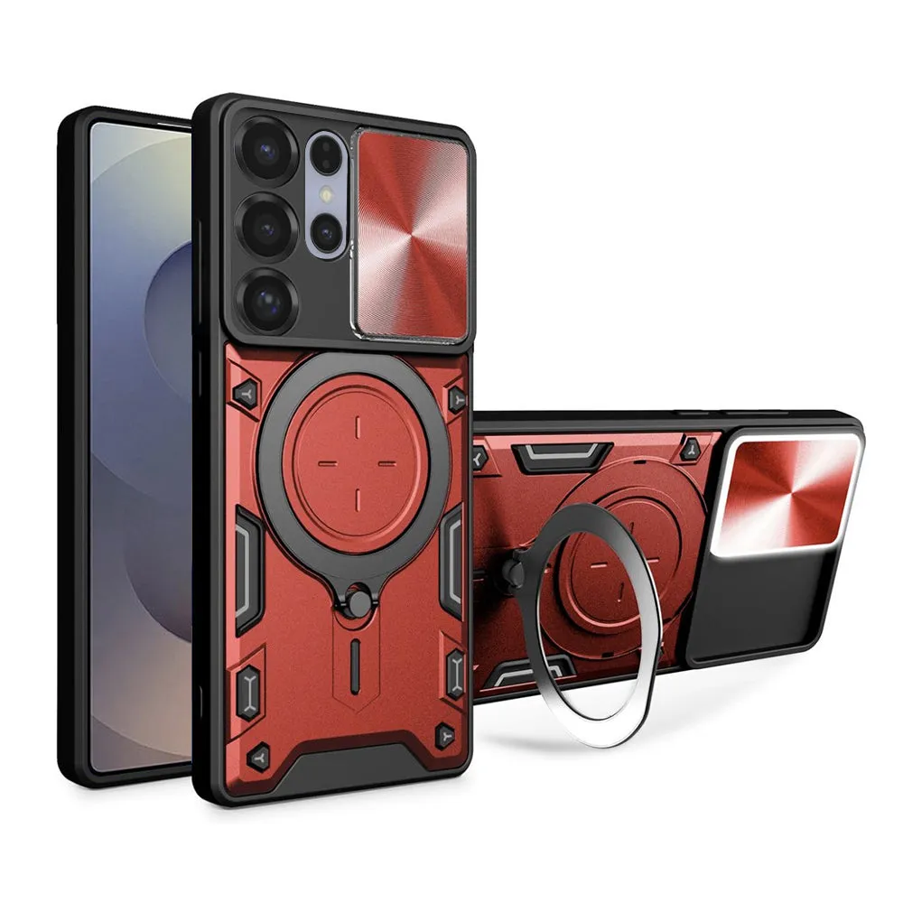 Custodia per Samsung Galaxy S25 Ultra S938, Techsuit, CamGuard Pro, Rossa - immagine 1