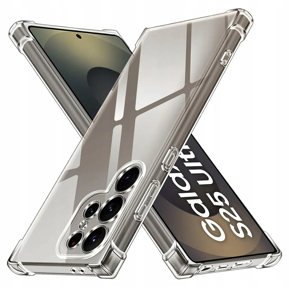 Custodia per Samsung Galaxy S25 Ultra S938, Techsuit, Shockproof Clear, Trasparente - immagine 1