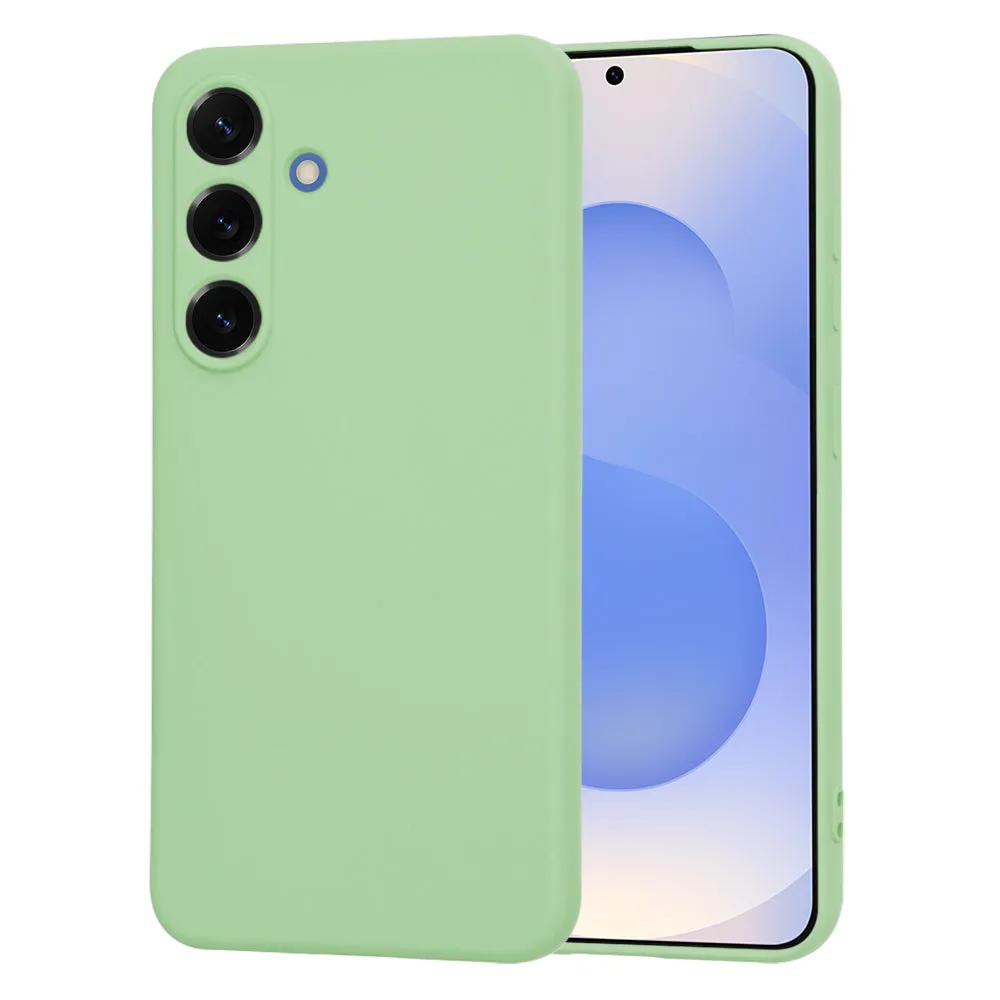 Custodia per Samsung Galaxy S25 S931, Techsuit, SoftFlex, Verde Chiaro - immagine 1