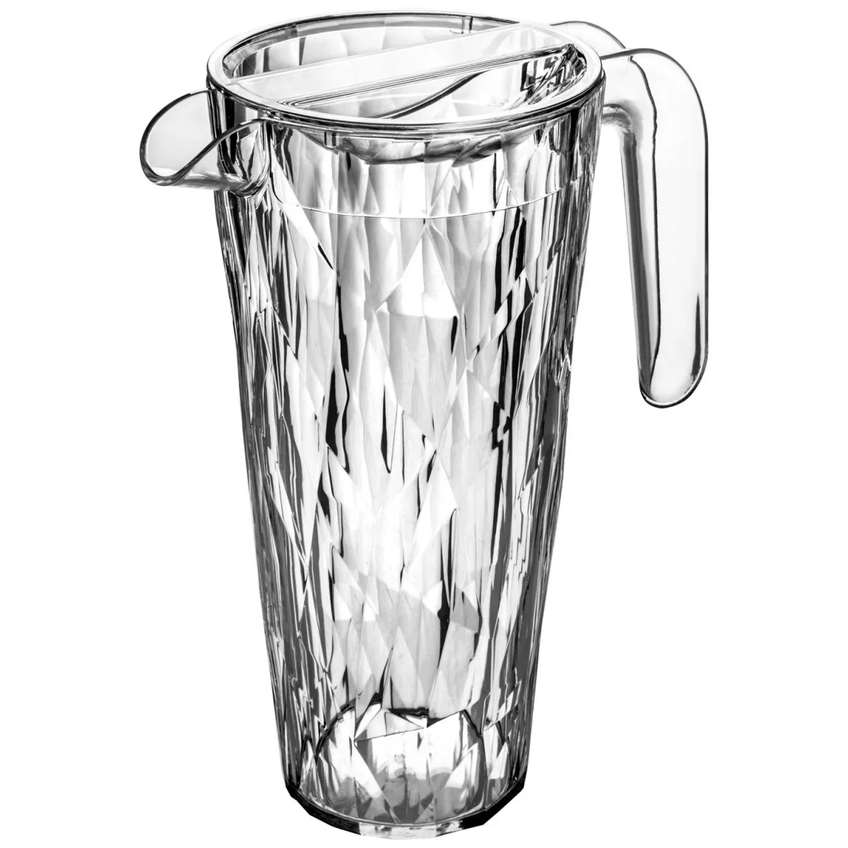 4x koziol Caraffa per acqua Club Pitcher Caraffa Superglas; 1500 ml, 12.2x25 cm (ØxH); trasparente; 4 pz. / Pacco - immagine 1