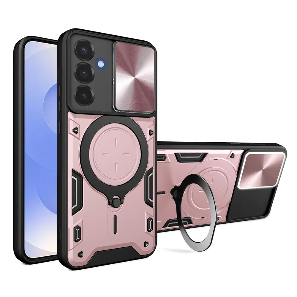 Custodia per Samsung Galaxy S25 S931, Techsuit, CamGuard Pro, Rosa Oro - immagine 1