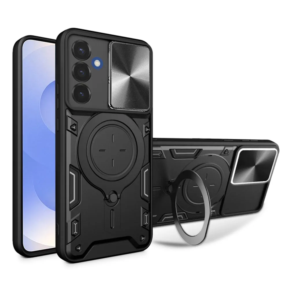 Custodia per Samsung Galaxy S25 S931, Techsuit, CamGuard Pro, Nera - immagine 1