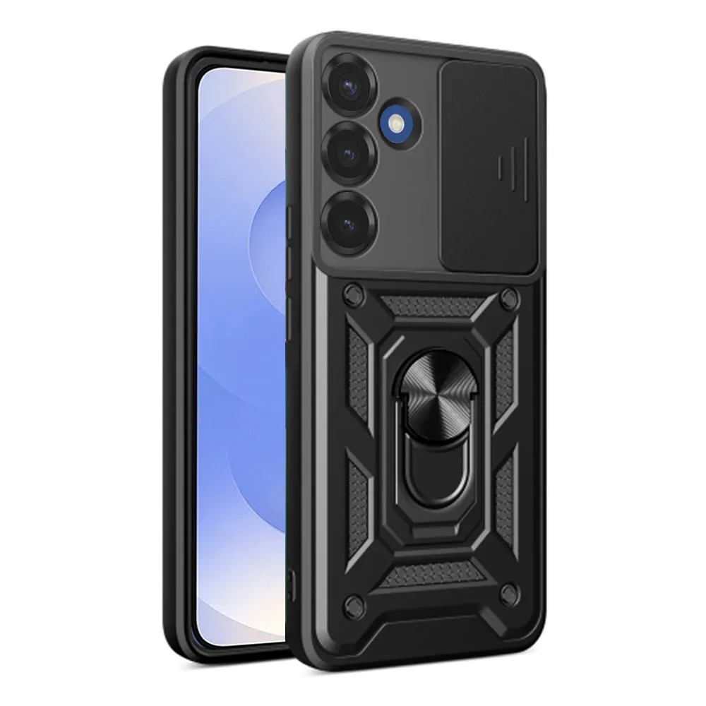 Custodia per Samsung Galaxy S25 S931, Techsuit, CamShield, Nera - immagine 1