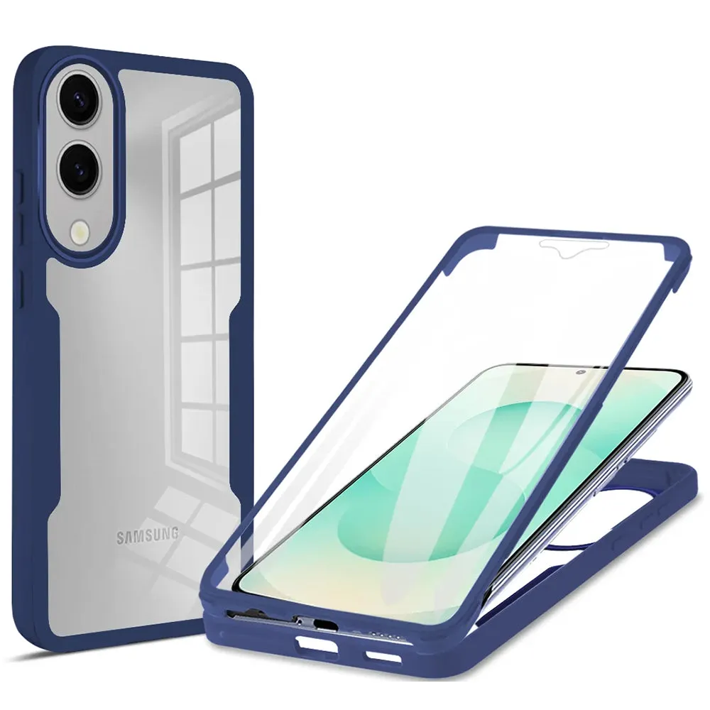 Custodia per Samsung Galaxy S25 Edge S937, Techsuit, ColorVerse 360, Blu - immagine 1