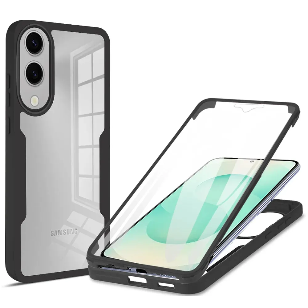 Custodia per Samsung Galaxy S25 Edge S937, Techsuit, ColorVerse 360, Nera - immagine 1