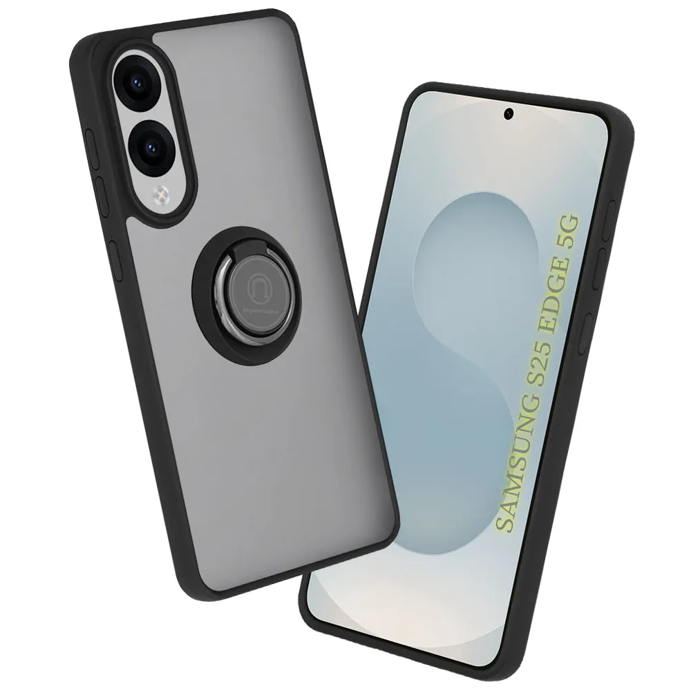 Custodia per Samsung Galaxy S25 Edge S937, Techsuit, Glinth, Nera - immagine 1