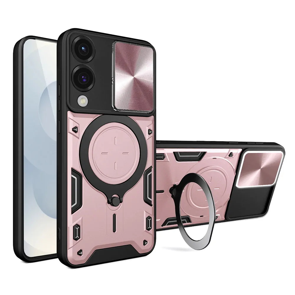 Custodia per Samsung Galaxy S25 Edge S937, Techsuit, CamGuard Pro, Rosa Oro - immagine 1