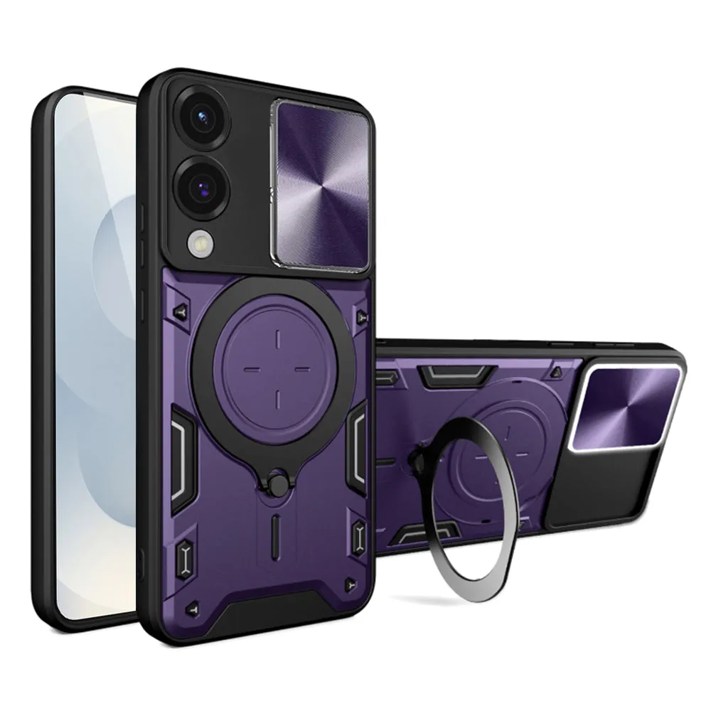 Custodia per Samsung Galaxy S25 Edge S937, Techsuit, CamGuard Pro, Viola - immagine 1