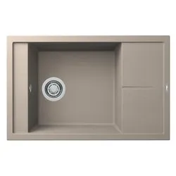 Lavello 1 vasca (78x50cm) UNICO 305 Tortora Opaco LGU30543 - immagine 1