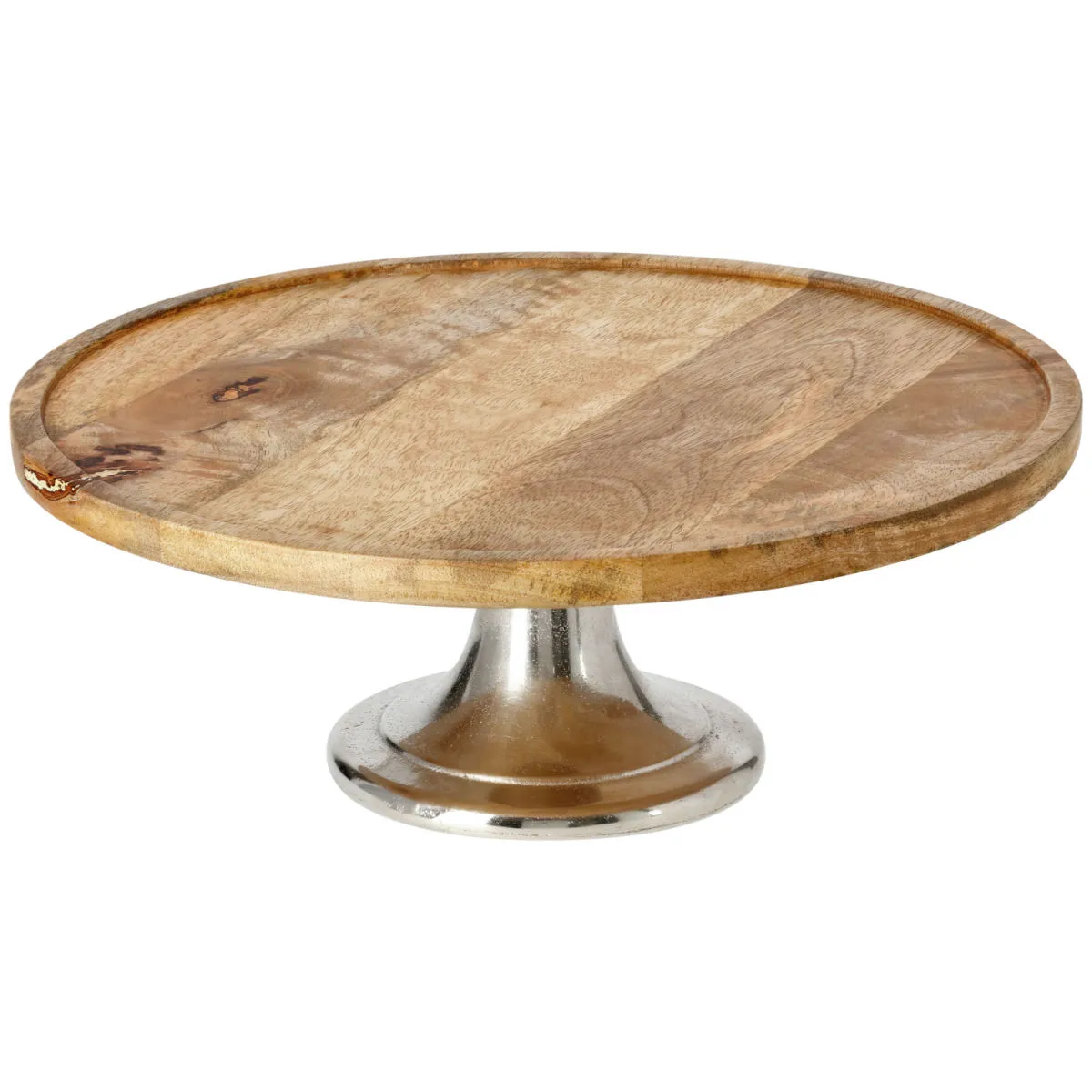 VEGA Piatto torta Daina; 13x35 cm (HxØ); marrone chiaro/argento - immagine 1