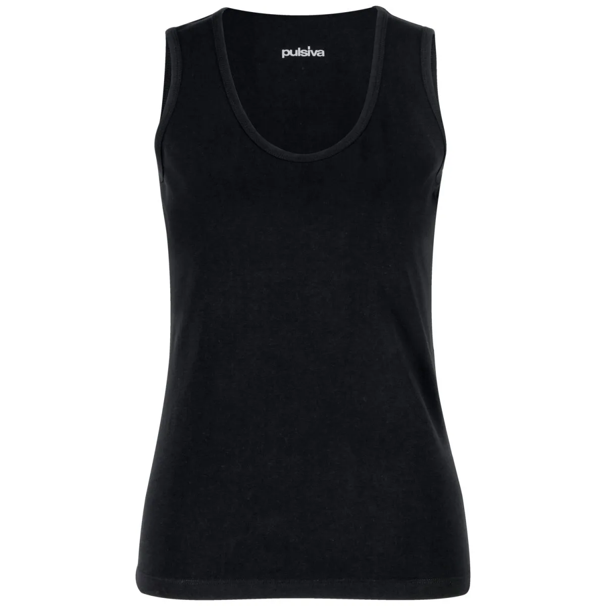 2x PULSIVA Top da donna Double Tanktop; Taglia XS; nero; 2 pz. / Pacco - immagine 1