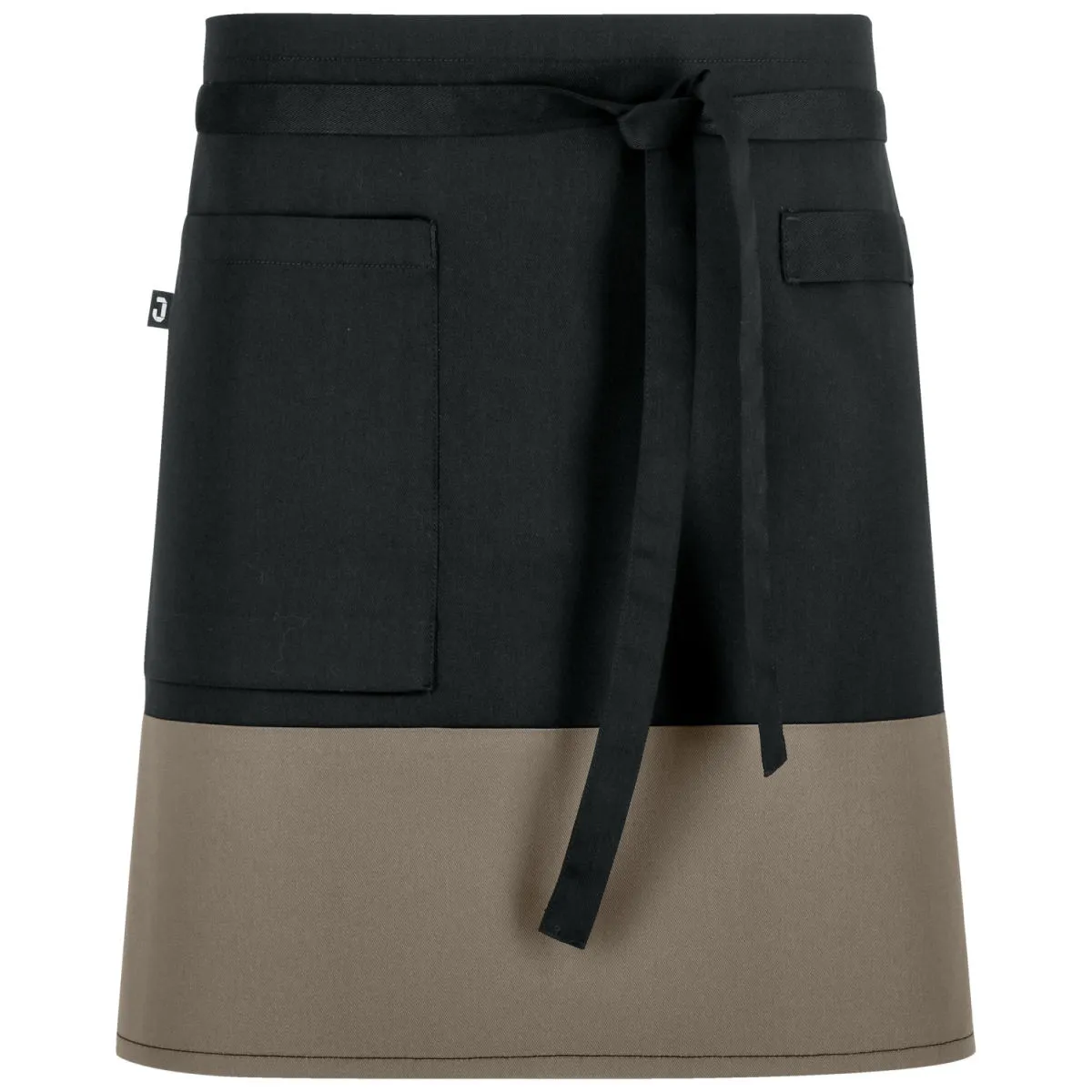 JOBELINE Grembiule cameriere Bicolor 45x80 (LxL); 45x80 cm (LxL); nero/tortora - immagine 1