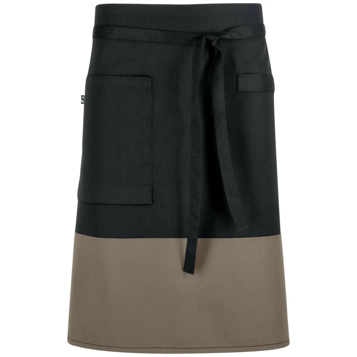 JOBELINE Grembiule cameriere Bicolor 60x80 (LxL); 60x80 cm (LxL); nero/tortora - immagine 1