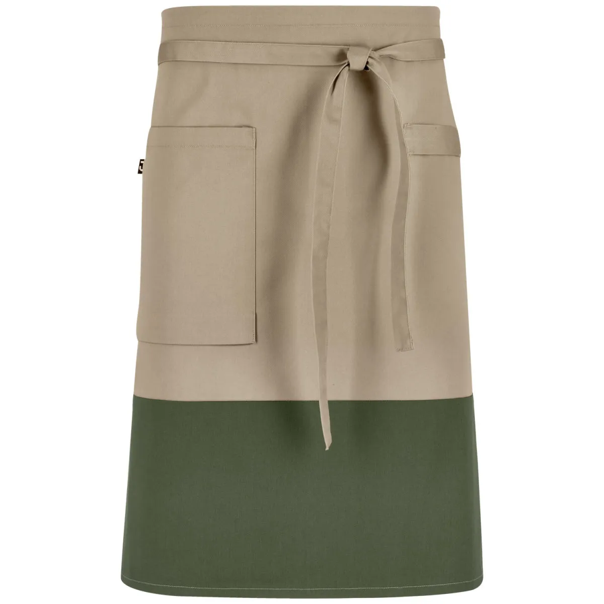 JOBELINE Grembiule cameriere Bicolor 60x80 (LxL); 60x80 cm (LxL); sabbia/verde oliva - immagine 1