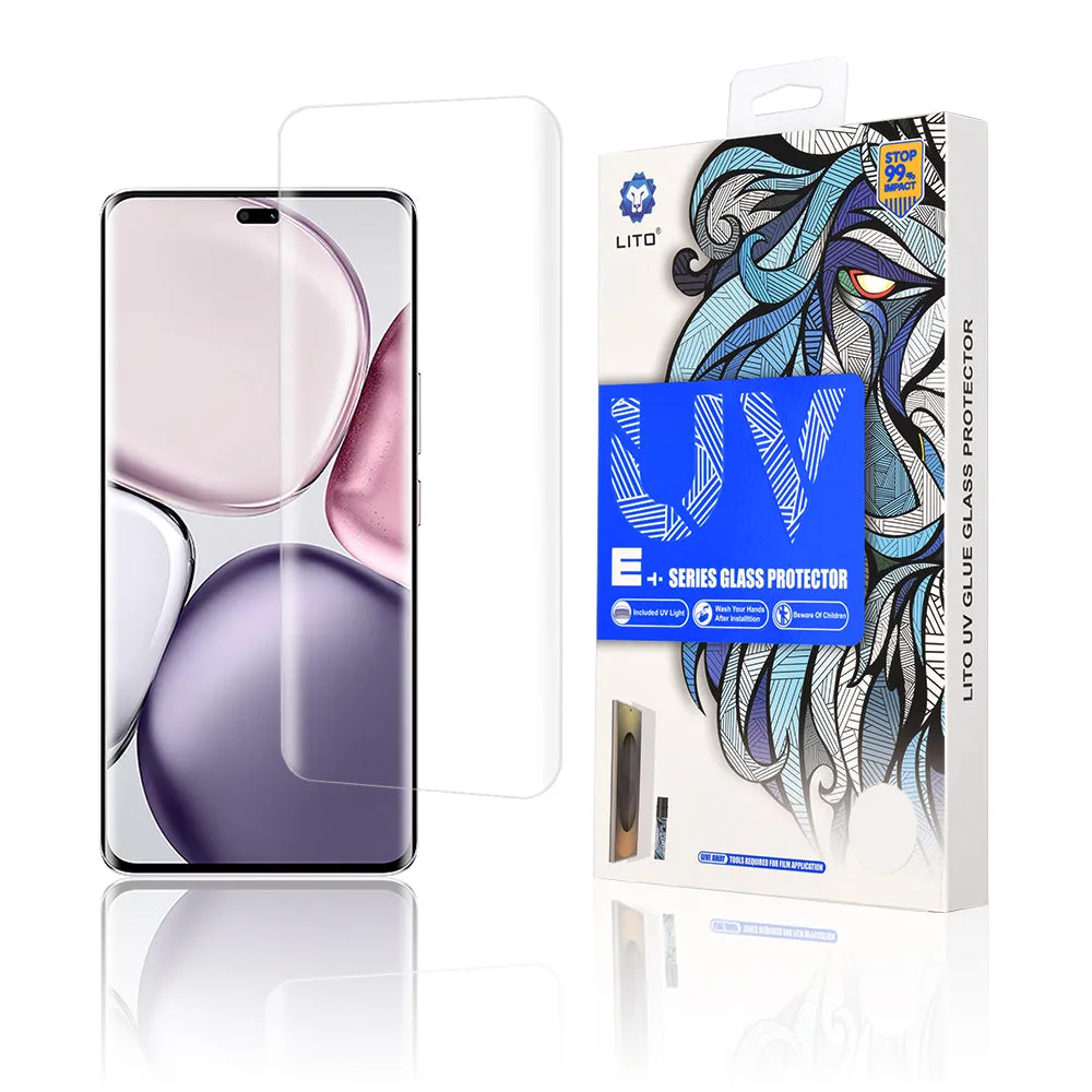 Pellicola protettiva per schermo Lito per Honor X9c / Magic7 Lite, Vetro temperato, Colla UV, 3D - immagine 1