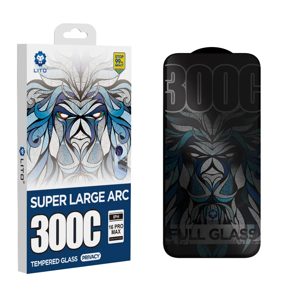 Pellicola protettiva per schermo Privacy Lito D+ Max 300C per Apple iPhone 15 Plus, Vetro Temperato, Full Glue - immagine 1