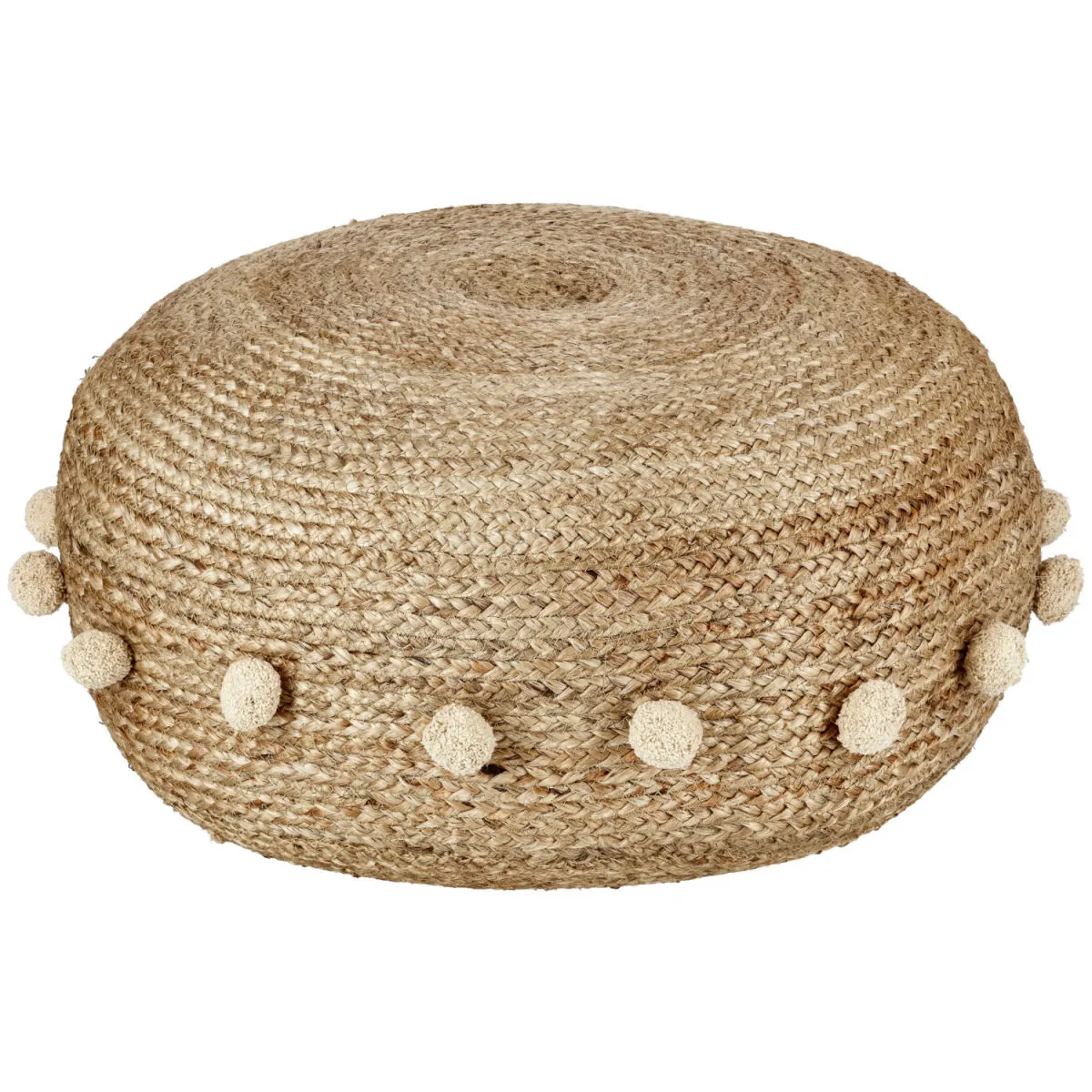 VEGA Pouf Jasin; 60x30 cm (ØxH); marrone - immagine 1