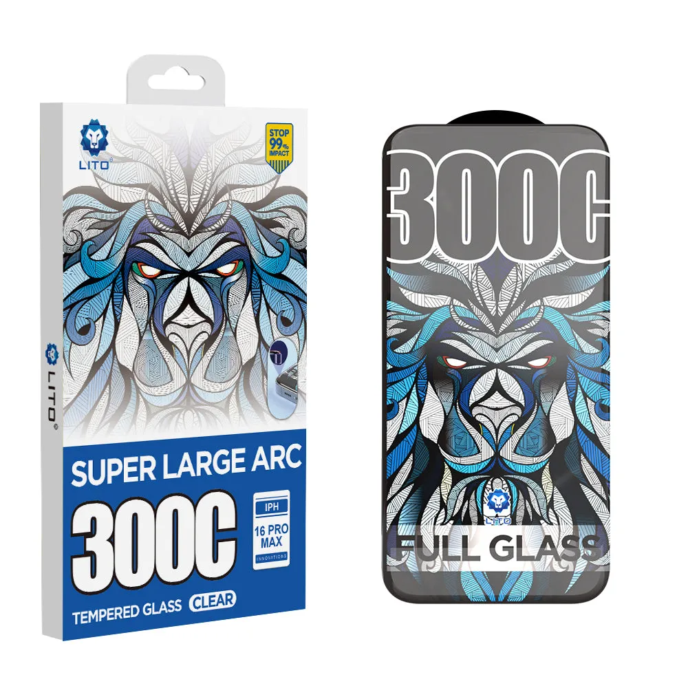 Pellicola protettiva per schermo Lito D+ Max 300C per Apple iPhone 15 Pro, Vetro temperato, Full Glue - immagine 1