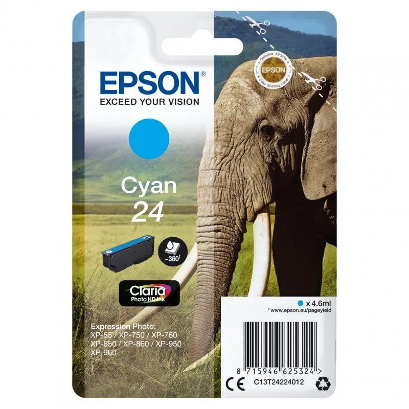 Epson Elephant Cartuccia Ciano - immagine 1