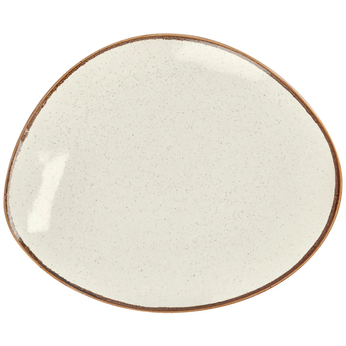 6x VEGA Piatto Sidina piano, forma organica; 32x26.5 cm (LxL); beige; organica; 6 pz. / Pacco - immagine 1