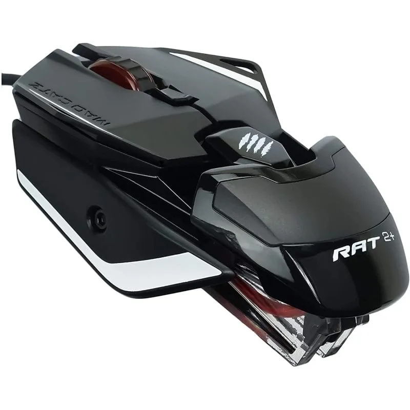 Il gatto Mad Catz è un R.A.T. 2+ Mouse da gioco 5000DPI RGB Nero - immagine 1