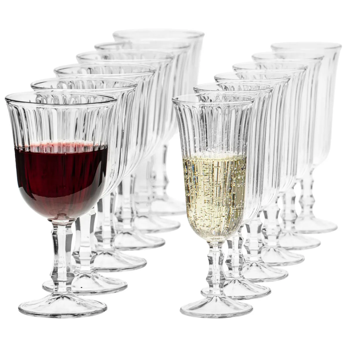royal leerdam Set bicchieri Nostalgia 12 pezzi; 240 ml, 8x15.5 cm (ØxH); trasparente - immagine 1