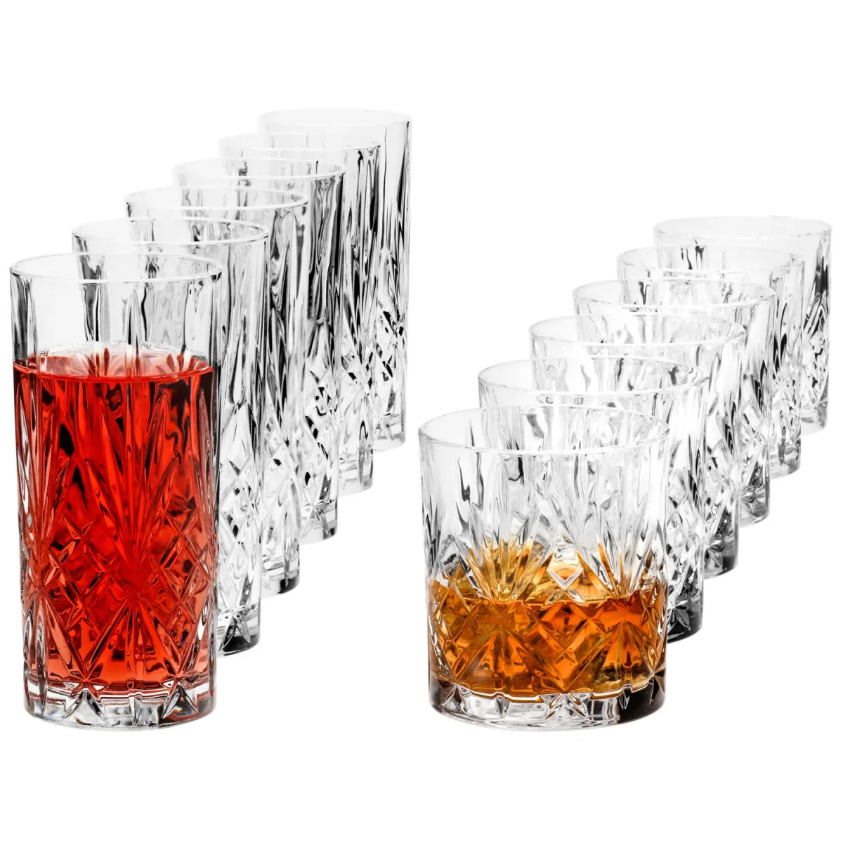 RCR Set bicchieri Melodia; 360 ml, 8.2x15 cm (ØxH); trasparente - immagine 1