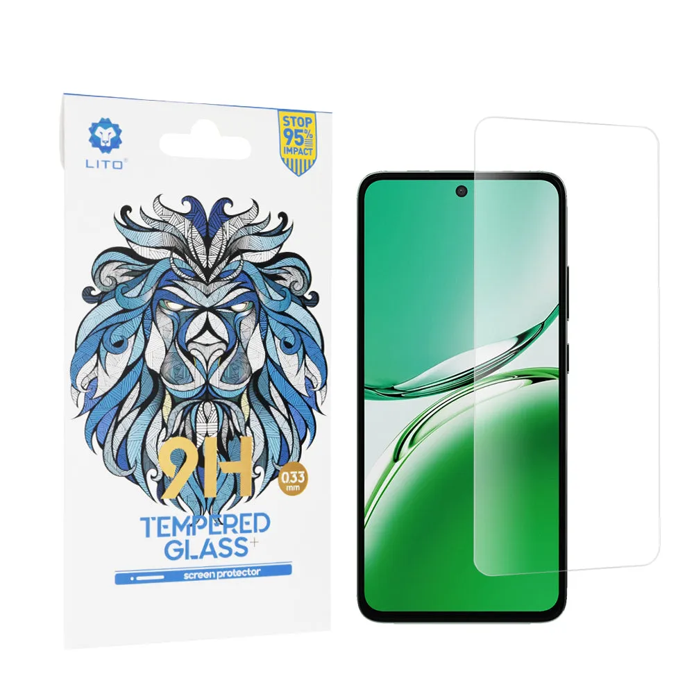 Pellicola protettiva per schermo Lito Classic per Oppo Reno12 F 4G, Vetro temperato, Full Glue, 2.5D - immagine 1