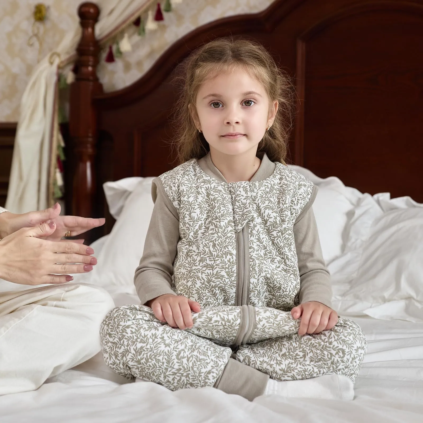 Mosebears Sacco Nanna con Piedini Invernale 2,5 Tog 3-4 Anni Tutto l'anno Sacco Nanna in Cotone Traspirante per Neonati e Bambini - immagine 2