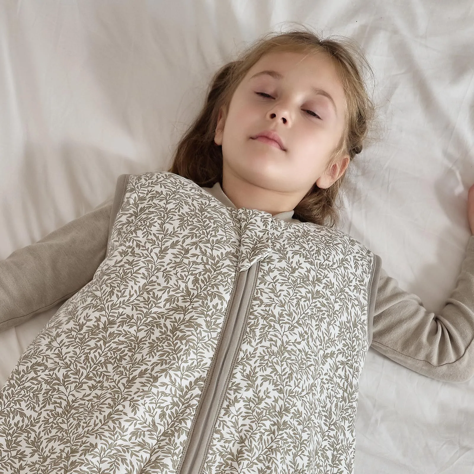 Mosebears Sacco Nanna con Piedini Invernale 2,5 Tog 3-4 Anni Tutto l'anno Sacco Nanna in Cotone Traspirante per Neonati e Bambini - immagine 8