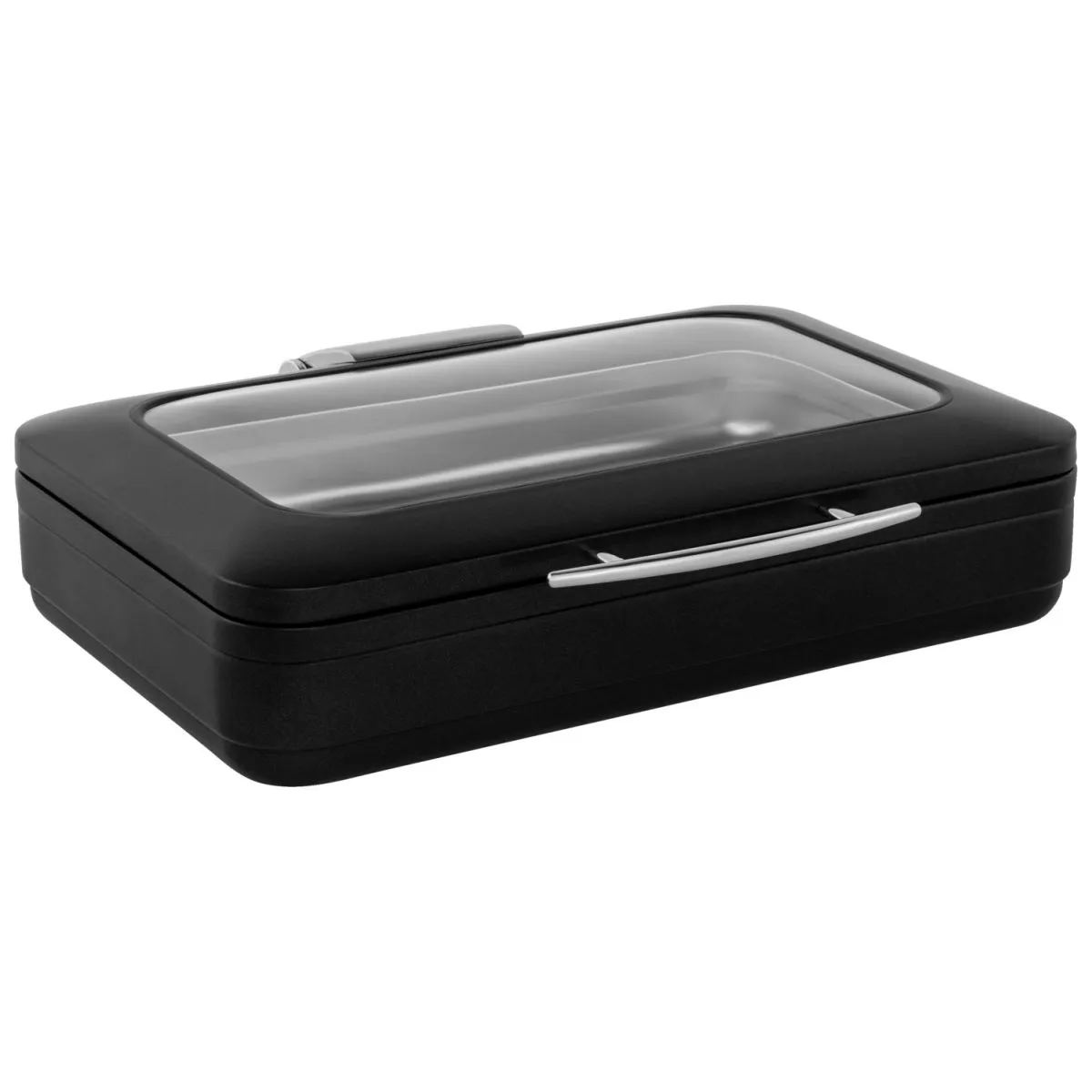 VEGA Chafing Dish Fenton rettangolare, GN 1/1; GN 1/1, 9000 ml, 58x48x16 cm (LxPxH); nero/argento - immagine 1