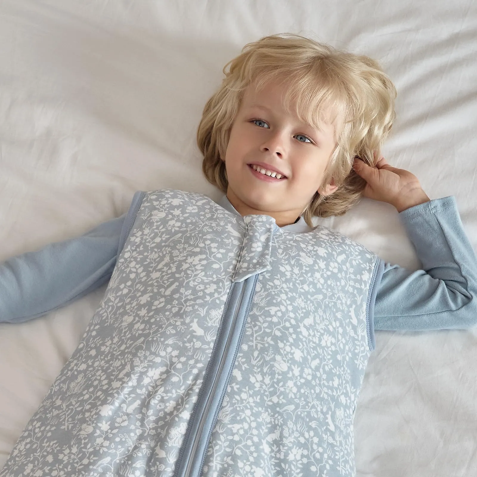 Mosebears Sacco Nanna con Piedini Invernale 2,5 Tog 3-4 Anni Tutto l'anno Sacco Nanna in Cotone Traspirante per Neonati e Bambini - immagine 8