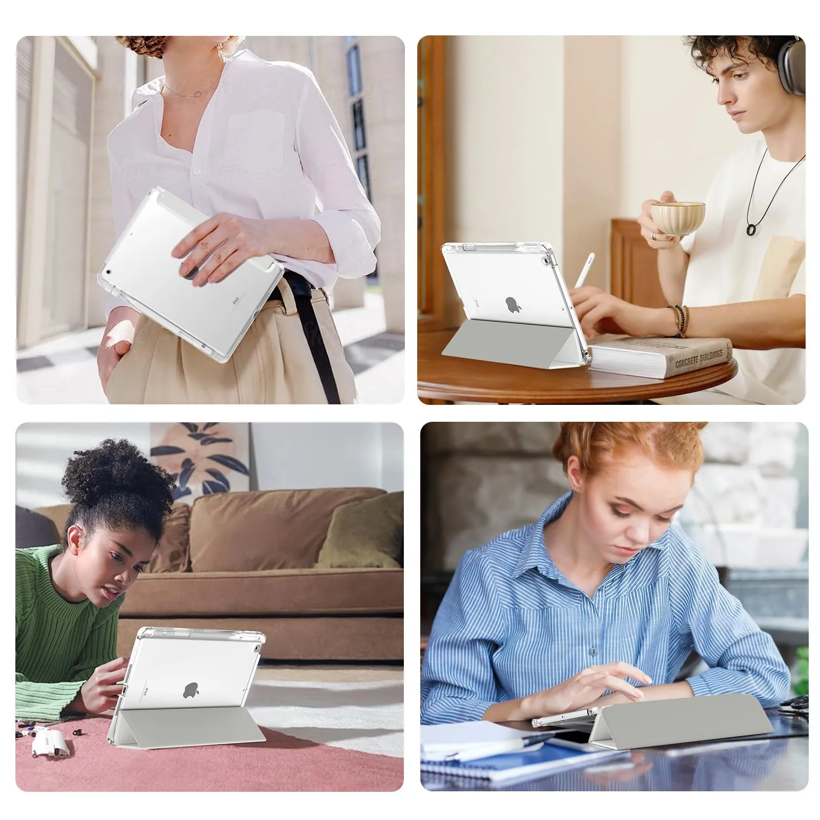 MoKo Cover per iPad 9a/8a/7a Generazione 10,2 Pollici con Portapenna - immagine 9