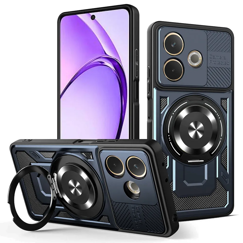 Custodia per Oppo A5 Pro 4G / A5 Pro, Techsuit, RuggedCam, Blu - immagine 1