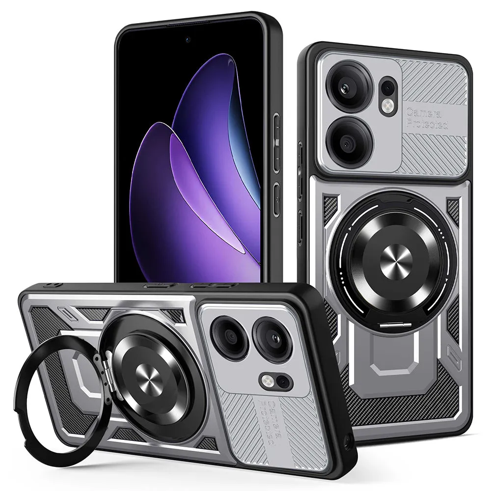 Custodia per Oppo Reno13 FS 5G / Reno13 F 4G / Reno13 F, Techsuit, RuggedCam, Grigio - immagine 1