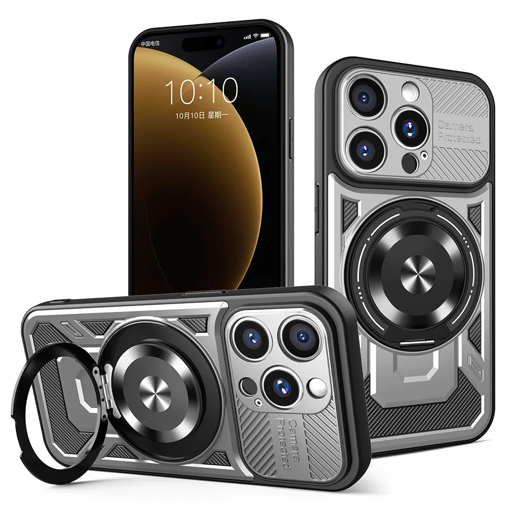 Custodia per Apple iPhone 15 Pro, Techsuit, RuggedCam, Grigio - immagine 1