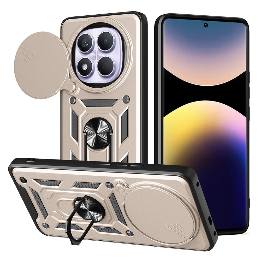 Custodia per Xiaomi Redmi Note 14 Pro 4G, Techsuit, CamShield, Dorata - immagine 1