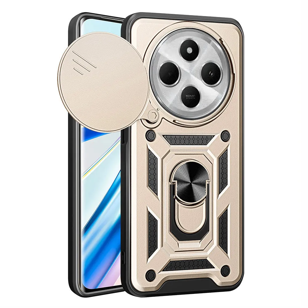 Custodia per Xiaomi Poco C75 / Redmi 14C, Techsuit, CamShield, Dorata - immagine 1