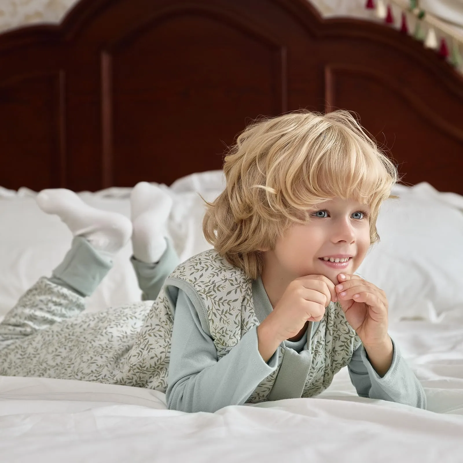 Mosebears Sacco Nanna con Piedini Invernale 2,5 Tog 3-4 Anni Tutto l'anno Sacco Nanna in Cotone Traspirante per Neonati e Bambini - immagine 3