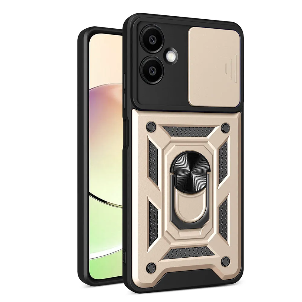 Custodia per Samsung Galaxy A06 A065, Techsuit, CamShield, Dorata - immagine 1