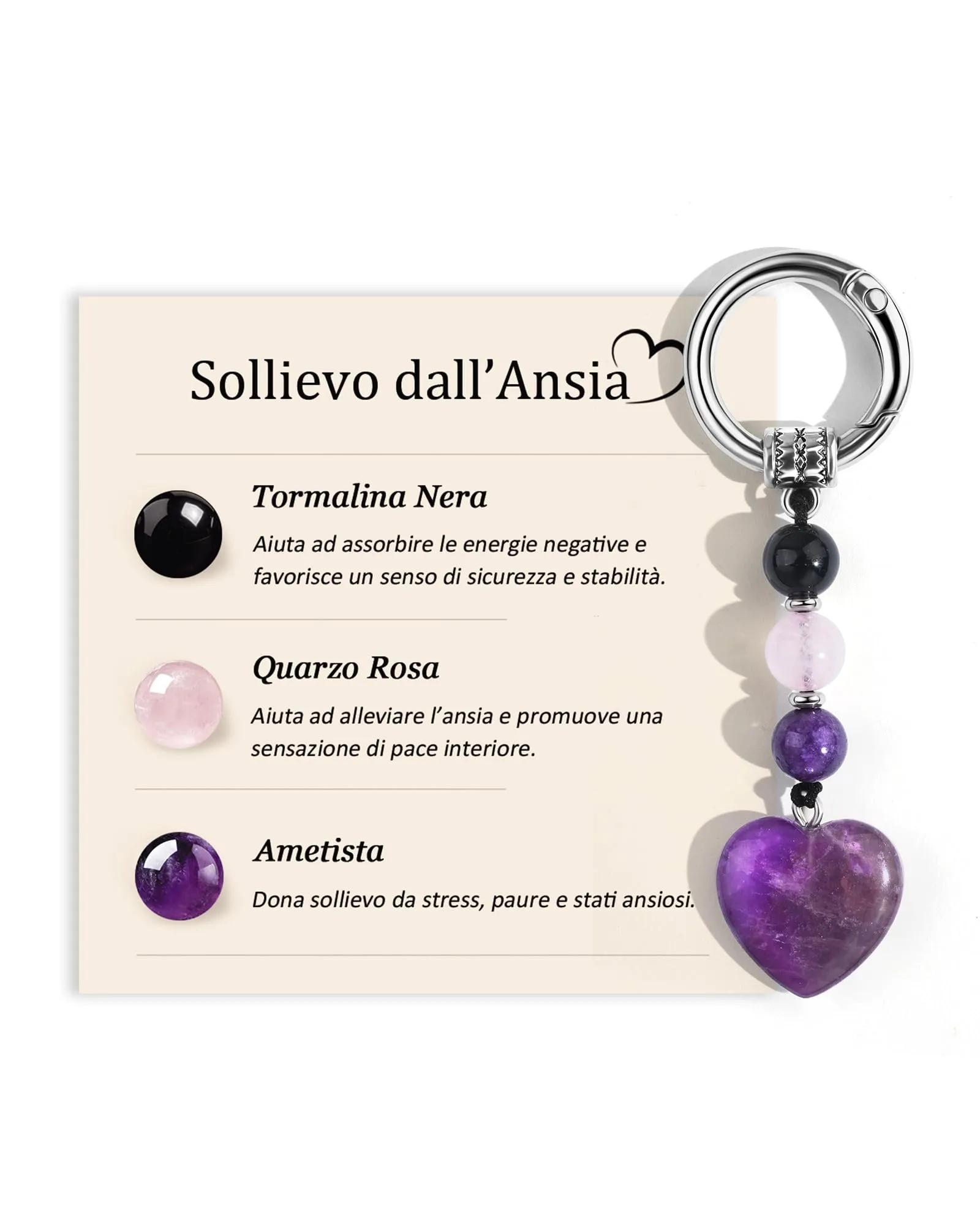 MANVEN Regalo Donna Ragazza Portachiavi Donna Compleanno Sollievo Ansia - immagine 1