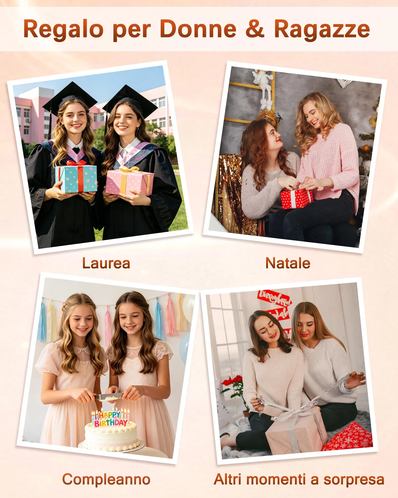 MANVEN Regalo Donna Ragazza Portachiavi Donna Compleanno Sollievo Ansia - immagine 4