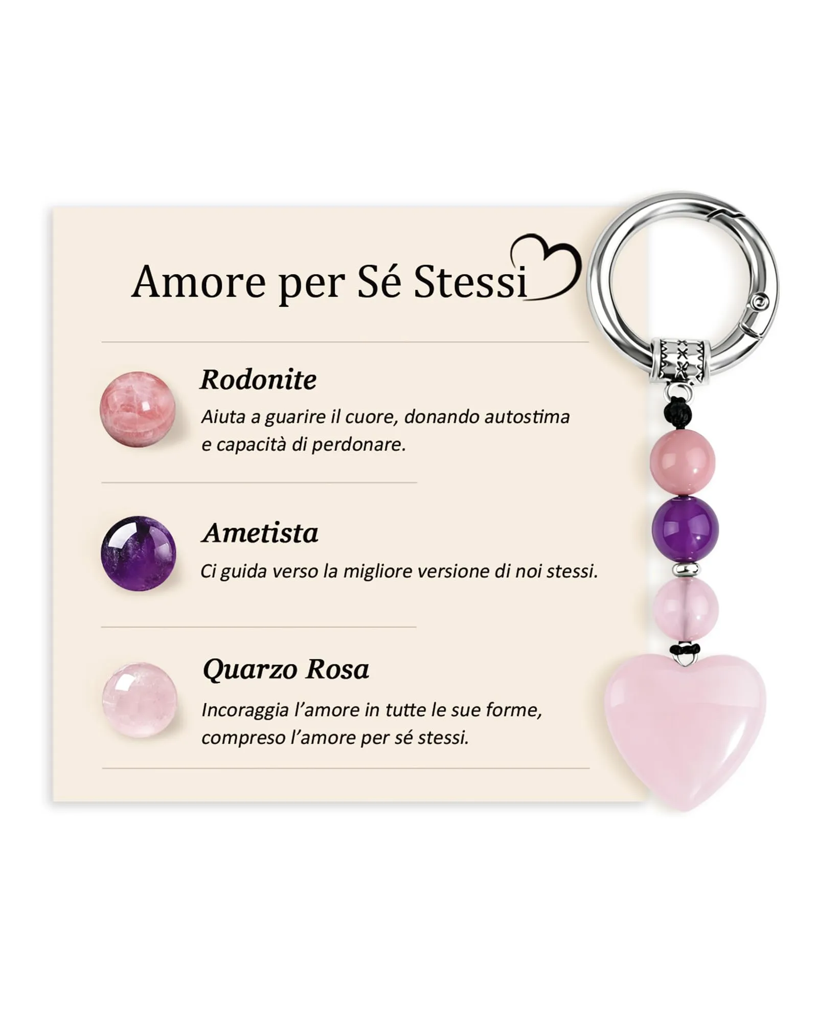 MANVEN Regalo Donna Ragazza Portachiavi Donna Compleanno Amore Sé Stessi - immagine 1